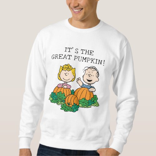 Peanuts  Sally  Linus in the Pumpkin Field Sweatshirt