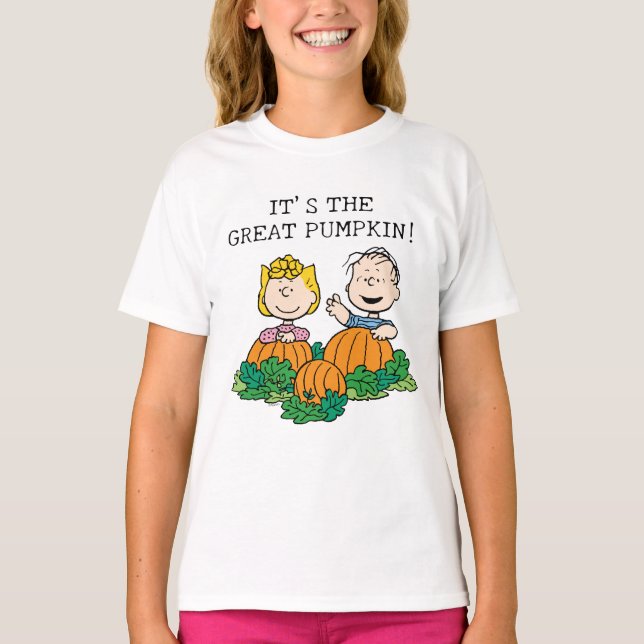 Peanuts | Sally & Linus in the Pumpkin Field T-Shirt (Front)