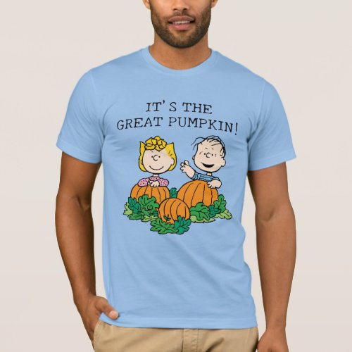 Peanuts  Sally  Linus in the Pumpkin Field T_Shirt