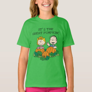 Peanuts   Sally & Linus in the Pumpkin Field T-Shirt