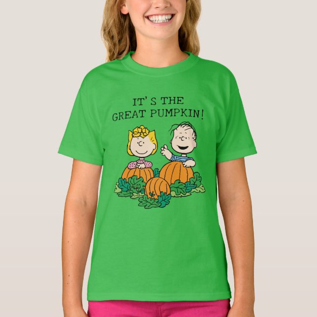 Peanuts | Sally & Linus in the Pumpkin Field T-Shirt (Front)