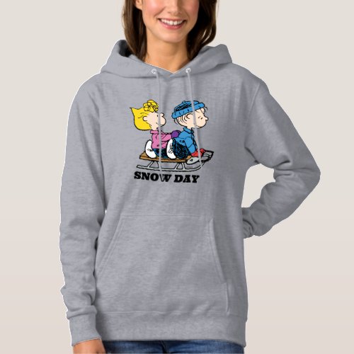 Peanuts  Sally  Linus Sled Riding Hoodie