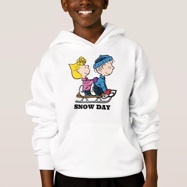 Peanuts | Sally & Linus Sled Riding Hoodie (Front)
