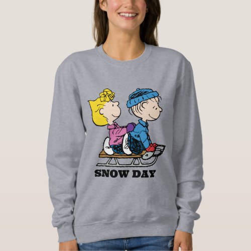 Peanuts  Sally  Linus Sled Riding Sweatshirt