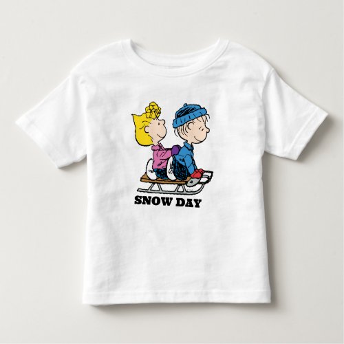 Peanuts  Sally  Linus Sled Riding Toddler T_shirt