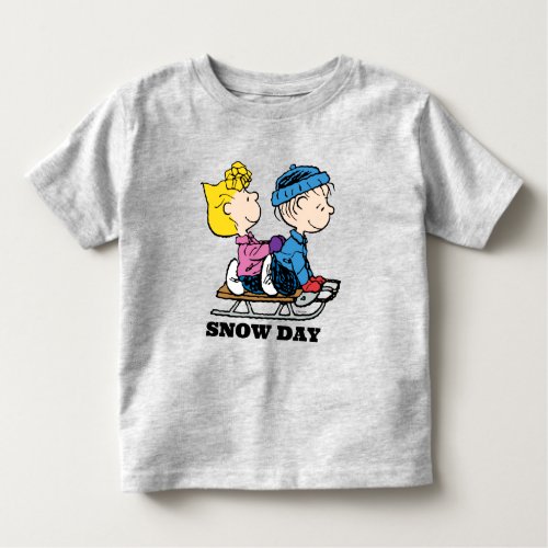 Peanuts  Sally  Linus Sled Riding Toddler T_shirt