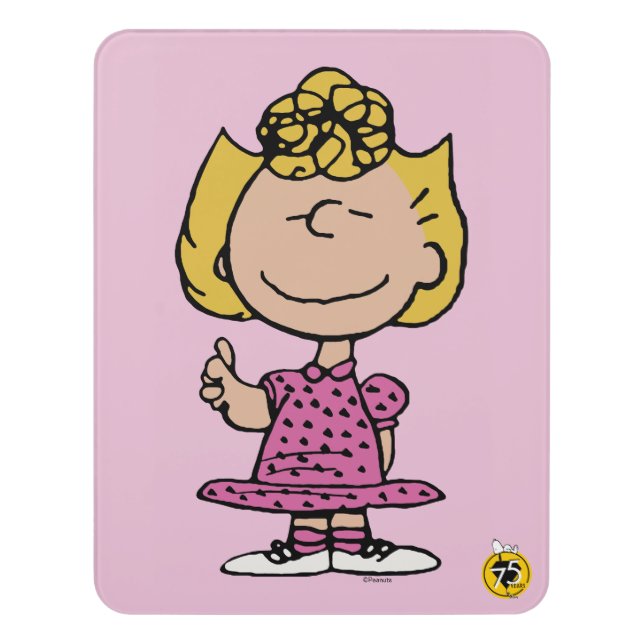 Peanuts | Sally Super Smile Door Sign (Contemporary Vert)