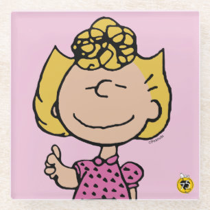 Peanuts Sally Super Smile Glass Coaster