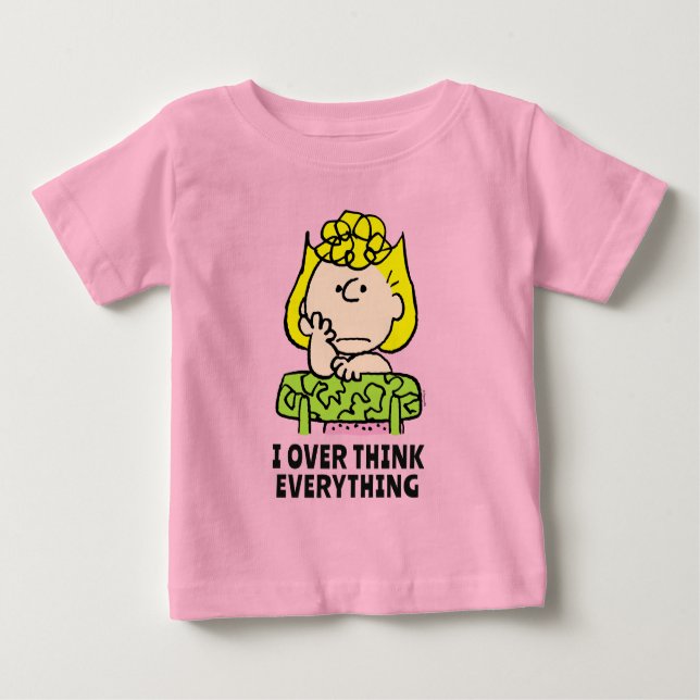 Peanuts | Sally Thinking Baby T-Shirt (Front)