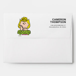 Peanuts Sally Thinking Envelope