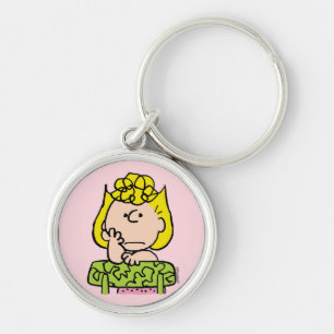 Peanuts   Sally Thinking Keychain