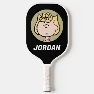 Peanuts Sally's Faces Add Your Name Pickleball Paddle