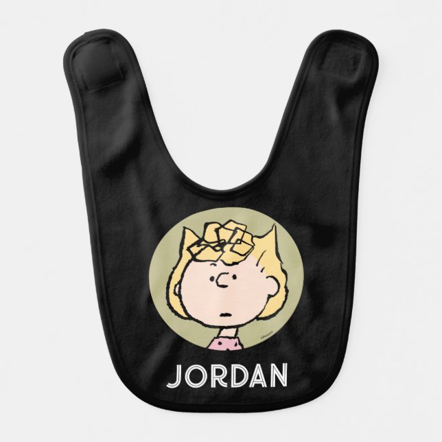 Peanuts | Sally's Faces Baby Bib (Front)