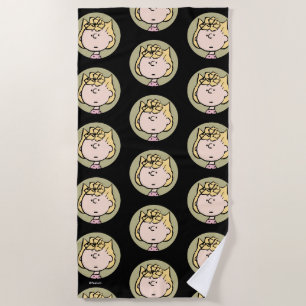 Peanuts Sally's Faces Beach Towel