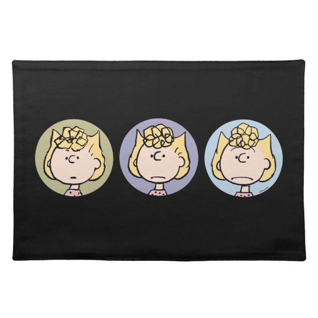 Peanuts | Sally's Faces Cloth Placemat (Front)