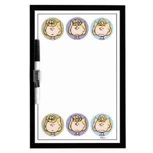 Peanuts   Sally's Faces Dry Erase Board