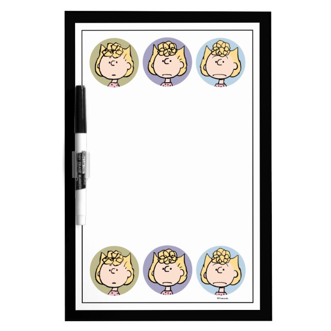Peanuts | Sally's Faces Dry Erase Board (Front)