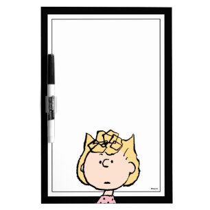 Peanuts Sally's Faces Dry Erase Board