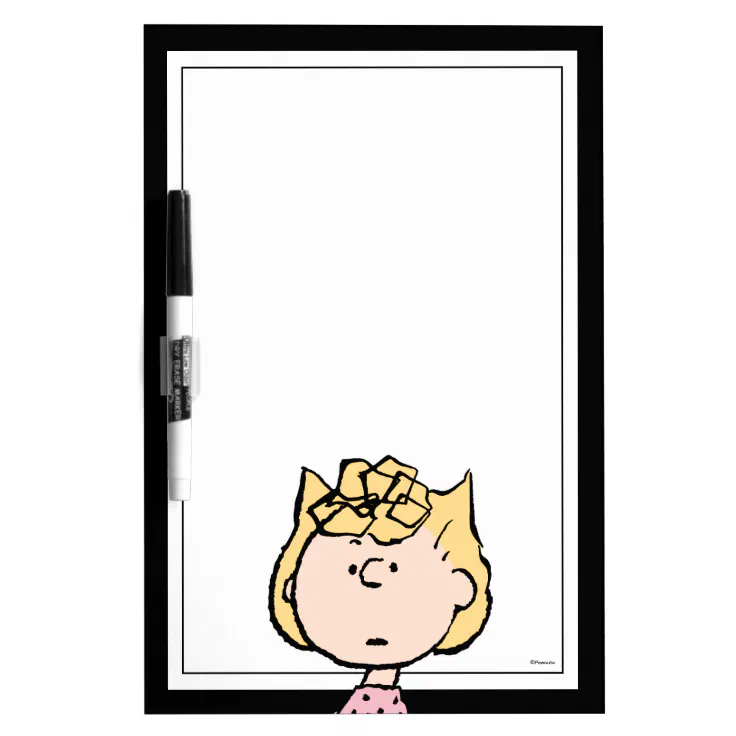 Peanuts | Sally's Faces Dry Erase Board