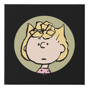 Peanuts Sally's Faces Faux Canvas Print