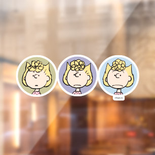 Peanuts   Sally's Faces Window Cling