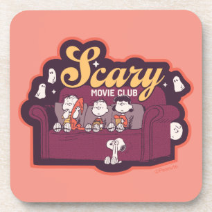 Peanuts Scary Movie Club Halloween Couch Beverage Coaster