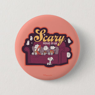 Peanuts Scary Movie Club Halloween Couch Button