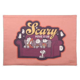 Peanuts Scary Movie Club Halloween Couch Cloth Placemat