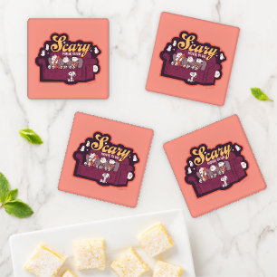 Peanuts Scary Movie Club Halloween Couch Coaster Set