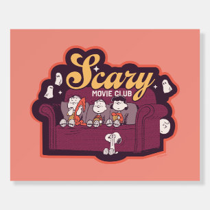 Peanuts Scary Movie Club Halloween Couch Foam Board