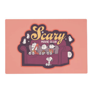 Peanuts Scary Movie Club Halloween Couch Placemat