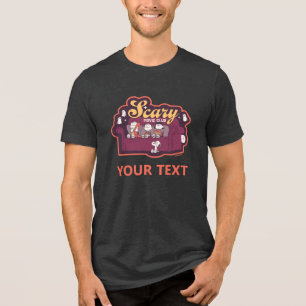 Peanuts Scary Movie Club Halloween Couch Tri-Blend Shirt