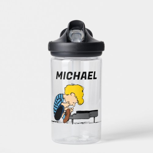 Peanuts  Schroeder  Add Your Name Water Bottle