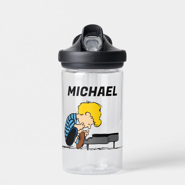 Peanuts | Schroeder | Add Your Name Water Bottle (Front)