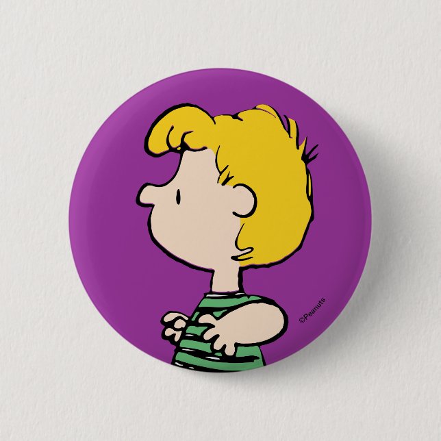 Peanuts | Schroeder Away From the Piano Button (Front)