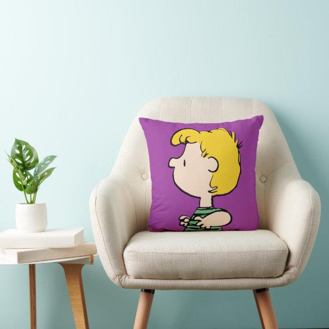 Peanuts | Schroeder Away From the Piano Throw Pillow (Chair)