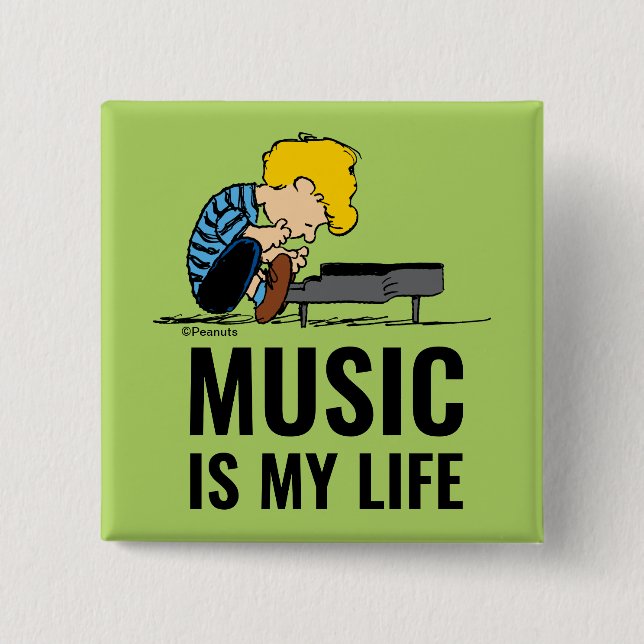 Peanuts | Schroeder Button (Front)