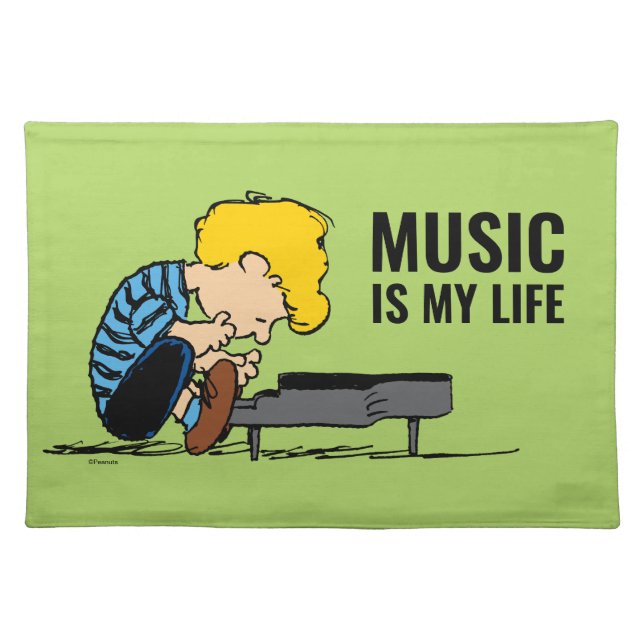 Peanuts | Schroeder Cloth Placemat (Front)
