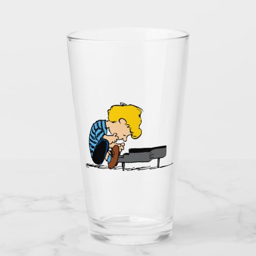 Peanuts  Schroeder Glass