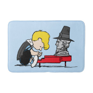 Peanuts   Schroeder Pilgrim Bath Mat