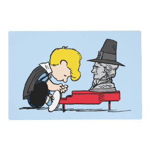 Peanuts   Schroeder Pilgrim Placemat
