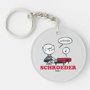 PEANUTS   Schroeder Then & Now Keychain