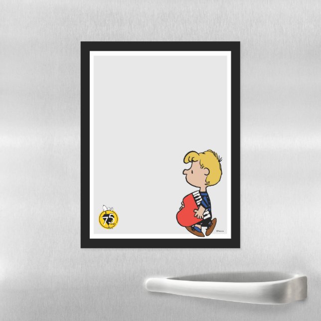 Peanuts | Schroeder Traveling Piano Magnetic Dry Erase Sheet (In Situ)