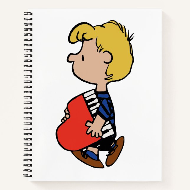Peanuts | Schroeder Traveling Piano Notebook (Front)