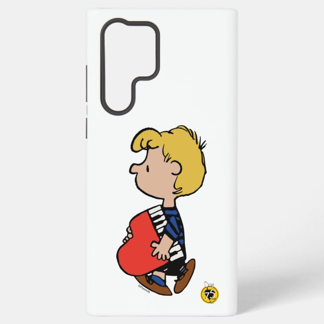 Peanuts | Schroeder Traveling Piano Samsung Galaxy Case (Back)