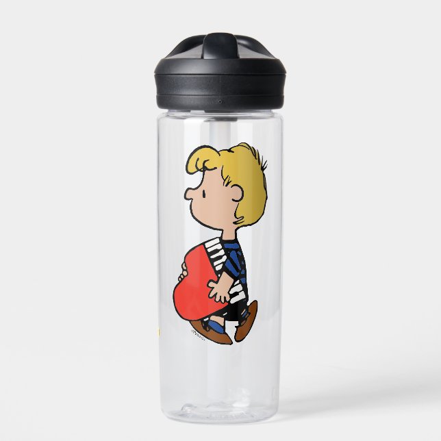 Peanuts | Schroeder Traveling Piano Water Bottle (Front)