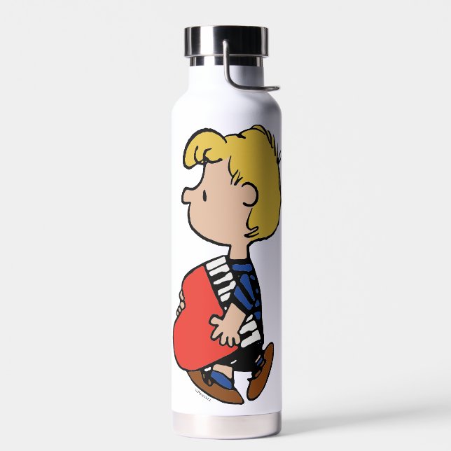 Peanuts | Schroeder Traveling Piano Water Bottle (Left)