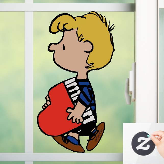Peanuts | Schroeder Traveling Piano Window Cling (Home)