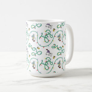 Peanuts Shiny and Bright Christmas Love Pattern Coffee Mug