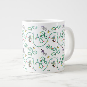 Peanuts   Shiny and Bright Christmas Love Pattern Giant Coffee Mug